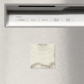 Nordamerika farblose Karte Magnet (In Situ (Geschirrspüler))