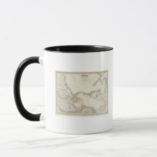 Nordamerika farblose Karte Tasse