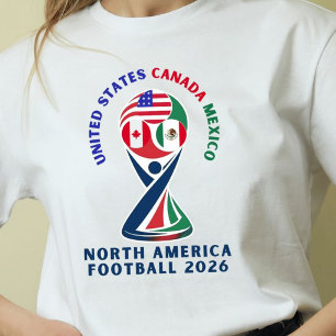 Nordamerika Fußball 2026 USA Kanada Mexiko T-Shirt