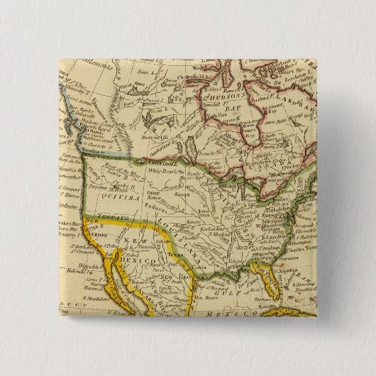 Nordamerika Gravierkarte Button (Vorderseite)