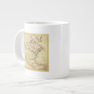 Nordamerika Gravierkarte Jumbo-Tasse