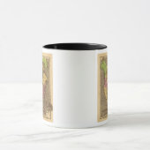 Nordamerika Handfarbener Atlasplan Tasse (Zentrum)