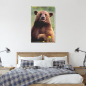 Nordamerika, Kalifornien, Zimtbär Leinwanddruck (Insitu (Schlafzimmer))