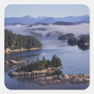 Nordamerika, Kanada, British Columbia, Johnson Quadratischer Aufkleber