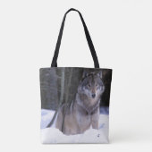 Nordamerika, Kanada, Ostkanada, grauer Wolf Tasche (Rückseite)