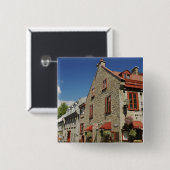 Nordamerika, Kanada, Quebec, Old Quebec City. Button (Vorne & Hinten)