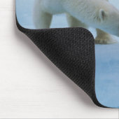 Nordamerika, Kanadische Arktis. Eisbär Mousepad (Ecke)