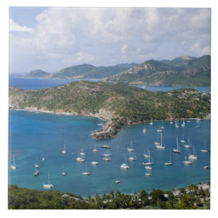 Nordamerika, Karibik, Antigua. Englisch Fliese
