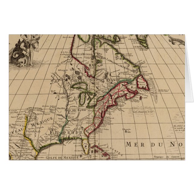 Nordamerika-Karte 2 (Vorderseite (Horizontal))