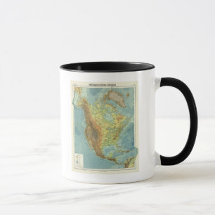 Nordamerika-Karte 2 Tasse