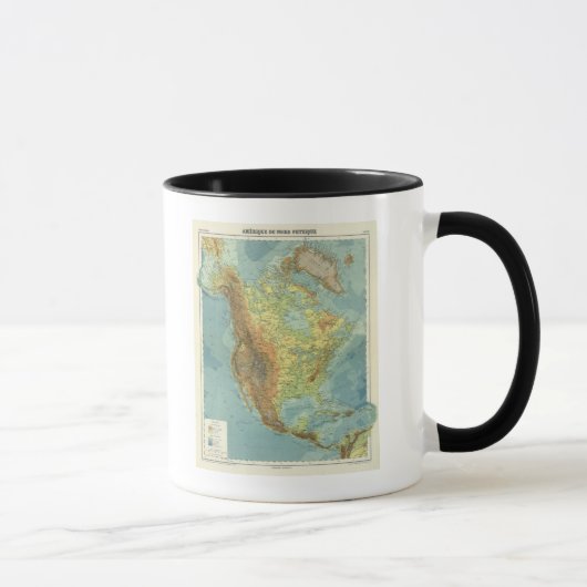 Nordamerika-Karte 2 Tasse (Rechts)