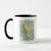 Nordamerika-Karte 2 Tasse (Links)