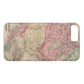 Nordamerika-Karte durch Mitchell Case-Mate iPhone Hülle (Rückseite (Horizontal))