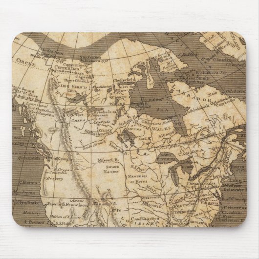 Nordamerika-Karte von Arrowsmith Mousepad (Vorne)