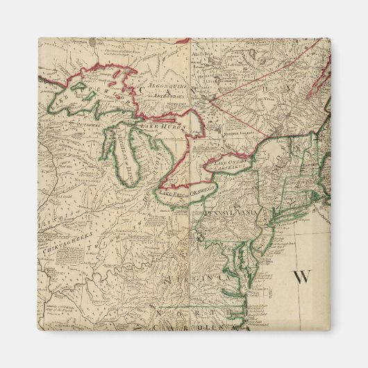 Nordamerika Magnet (Vorne)