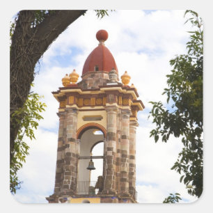 Nordamerika, Mexiko, Bundesstaat Guanajuato, San 5 Quadratischer Aufkleber