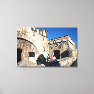 Nordamerika, Mexiko, Veracruz. San Juan Ulua Leinwanddruck