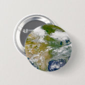 Nordamerika mit Rauch an Orten sichtbar. Button (Vorne & Hinten)