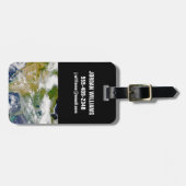 Nordamerika mit Rauch an Orten sichtbar. Gepäckanhänger (Vorderseite horizontal)