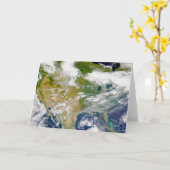 Nordamerika mit Rauch an Orten sichtbar. Karte (Gelbe Blume)