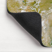 Nordamerika mit Rauch an Orten sichtbar. Mousepad (Ecke)