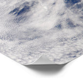 Nordamerika mit Rauch an Orten sichtbar. Poster (Ecke)