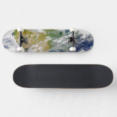 Nordamerika mit Rauch an Orten sichtbar. Skateboard (Horizontal)