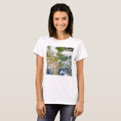 Nordamerika mit Rauch an Orten sichtbar. T-Shirt (Vorne ganz)