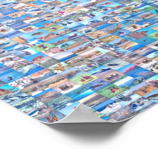 Nordamerika-Mosaik Poster (Ecke)