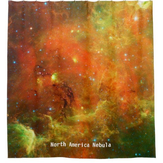 Nordamerika Nebula Duschvorhang (Vorderseite)