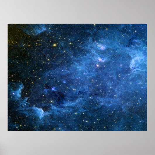 Nordamerika Nebula Infrared Blue Value Poster (Vorne)