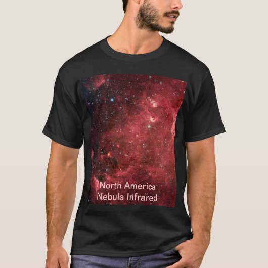 Nordamerika Nebula Infrarred Galaxy Unisex T-Shirt (Vorderseite)