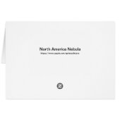 Nordamerika Nebula Sky Stars Universe Glückwunschs (Rückseite Horizontal)