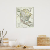 Nordamerika - Nordamerika Poster (Küche)