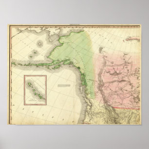 Nordamerika Nordwesten Poster