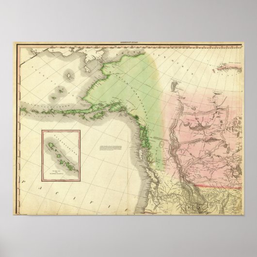 Nordamerika Nordwesten Poster (Vorne)
