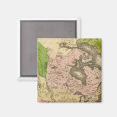 Nordamerika Olney Map Magnet (Vorderseite/Rückseite)