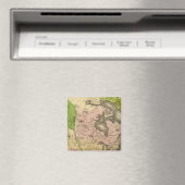 Nordamerika Olney Map Magnet (In Situ (Geschirrspüler))