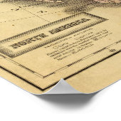 Nordamerika Olney Map Poster (Ecke)