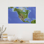 Nordamerika Poster (Küche)