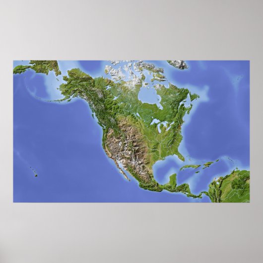 Nordamerika Poster (Vorne)