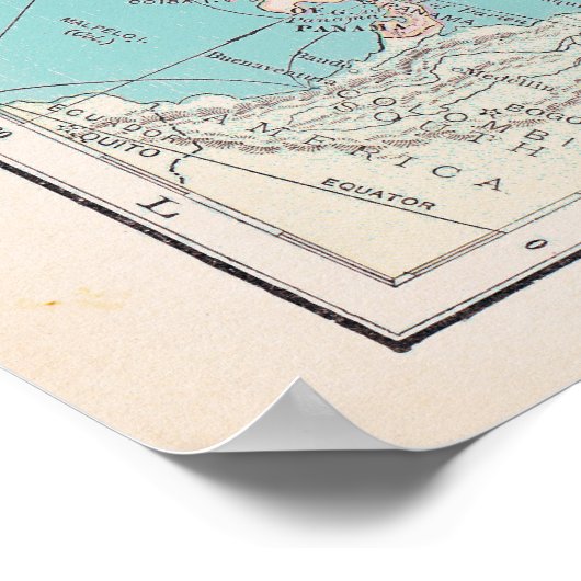 Nordamerika Poster (Ecke)