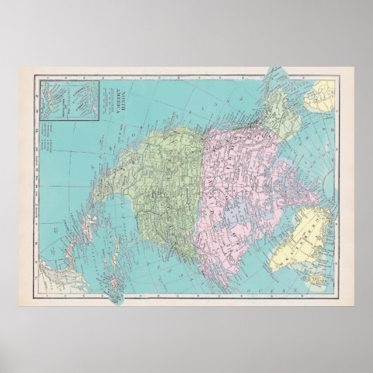 Nordamerika Poster (Vorne)