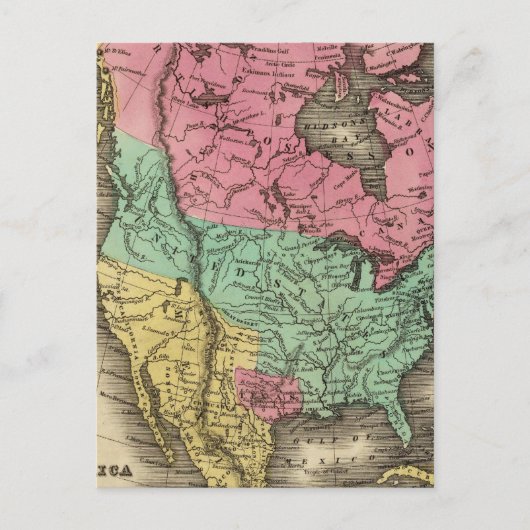Nordamerika Postkarte (Vorderseite)