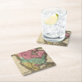 Nordamerika Rechteckiger Pappuntersetzer (Vor Ort)