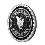 Nordamerika-Stempel Dartscheibe (Vorderseite rechts)