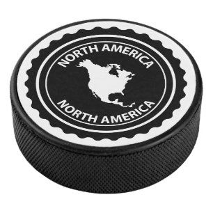 Nordamerika-Stempel Eishockey Puck