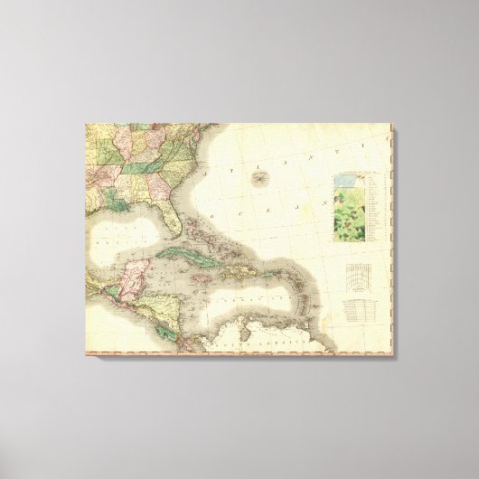 Nordamerika Südosten Leinwanddruck (Vorderseite)