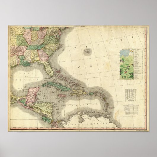 Nordamerika Südosten Poster (Vorne)