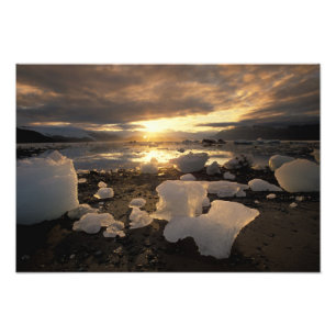 Nordamerika, USA, Alaska, Eisbucht, Eislandschaft, Fotodruck